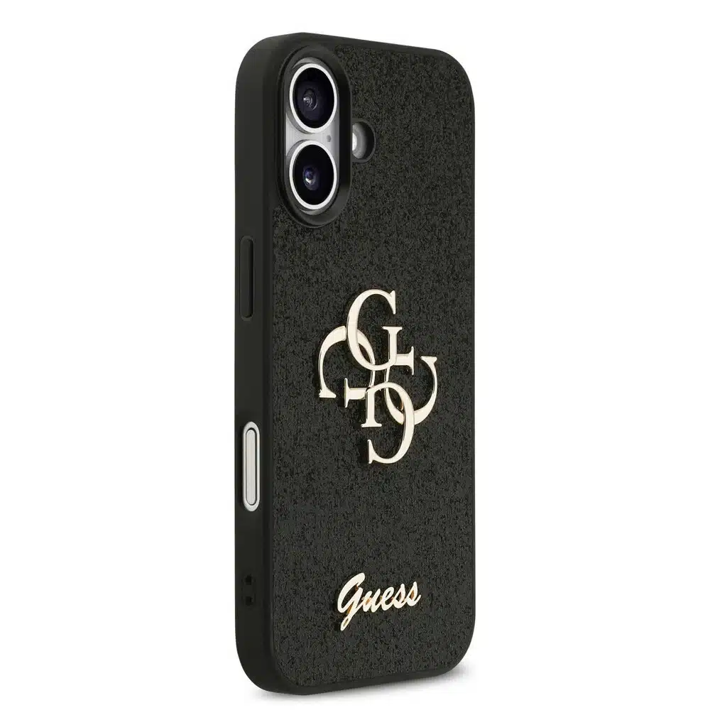 Guess iPhone 17 Back cover case - Big 4G - Fixed Glitter - Zwart-2