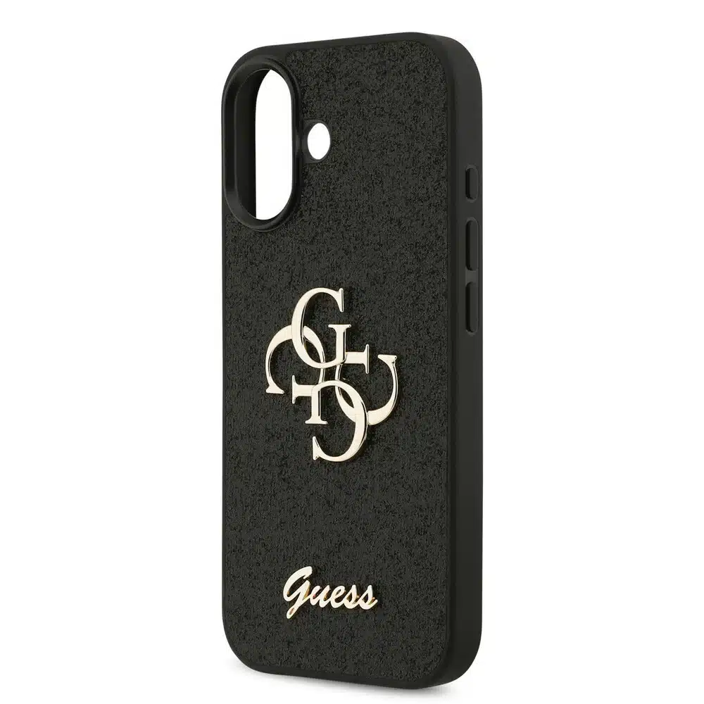 Guess iPhone 17 Back cover case - Big 4G - Fixed Glitter - Zwart-5