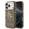 Guess iPhone 17 Pro Back cover case - 4G - Big Metal Logo - Gold Edge - Bruin-1
