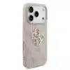 Guess iPhone 17 Pro Back cover case - 4G - Big Metal Logo - Roze-2