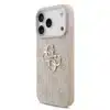 Guess iPhone 17 Pro Back cover case - 4G - Big Metal Logo - Roze-4