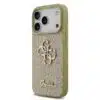 Guess iPhone 17 Pro Back cover case - Big 4G - Fixed Glitter - Goud-4