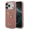 Guess iPhone 17 Pro Back cover case - Big 4G - Fixed Glitter - Roze-1