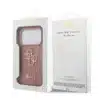 Guess iPhone 17 Pro Back cover case - Big 4G - Fixed Glitter - Roze-8