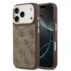 Guess iPhone 17 Pro Back cover case - Magsafe PU Leather - 4G Classic Logo - Bruin-1