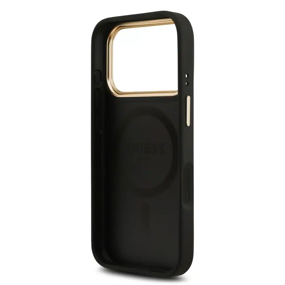 Guess iPhone 17 Pro Back cover case - Magsafe PU Leather - 4G Classic Logo - Zwart-6