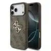 Guess iPhone 17 Pro Max Backcover hoesje - 4G - Big Metal Logo - Bruin-1