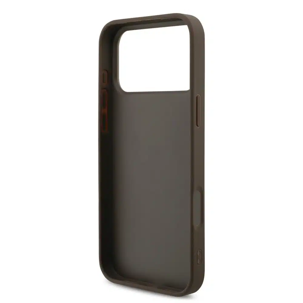 Guess iPhone 17 Pro Max Backcover hoesje - 4G - Big Metal Logo - Bruin-6