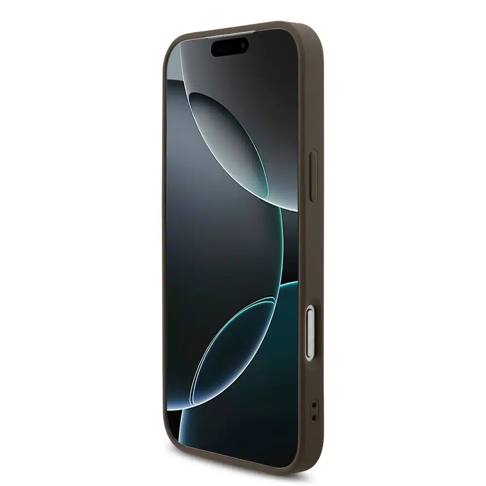 Guess iPhone 17 Pro Max Backcover hoesje - 4G - Big Metal Logo - Bruin-7