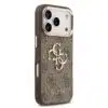 Guess iPhone 17 Pro Max Backcover hoesje - 4G - Big Metal Logo - Gold Edge - Bruin-4