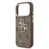 Guess iPhone 17 Pro Max Backcover hoesje - 4G - Big Metal Logo - Gold Edge - Bruin-5