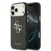 Guess iPhone 17 Pro Max Backcover hoesje - 4G - Big Metal Logo - Gold Edge - Zwart-1