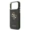 Guess iPhone 17 Pro Max Backcover hoesje - 4G - Big Metal Logo - Gold Edge - Zwart-5