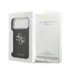 Guess iPhone 17 Pro Max Backcover hoesje - 4G - Big Metal Logo - Gold Edge - Zwart-8