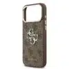 Guess-Backcover-PU Leather-4G Classic Logo-iPhone 17 Pro Max- Bruin Silver - Thumbnail Image 6