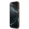 Guess-Backcover-PU Leather-4G Classic Logo-iPhone 17 Pro Max- Bruin Silver - Thumbnail Image 7