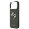 Guess iPhone 17 Pro Max Backcover hoesje - 4G - Big Metal Logo - Silver Edge - Zwart-5