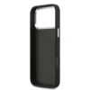 Guess iPhone 17 Pro Max Backcover hoesje - 4G - Big Metal Logo - Silver Edge - Zwart-6