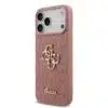Guess iPhone 17 Pro Max Backcover hoesje - Big 4G - Fixed Glitter - Roze-2