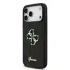Guess iPhone 17 Pro Max Backcover hoesje - Big 4G - Fixed Glitter - Zwart-2