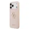 Guess iPhone 17 Pro Max Backcover hoesje - Grained - Big 4G Logo - Roze-2