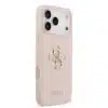 Guess iPhone 17 Pro Max Backcover hoesje - Grained - Big 4G Logo - Roze-4