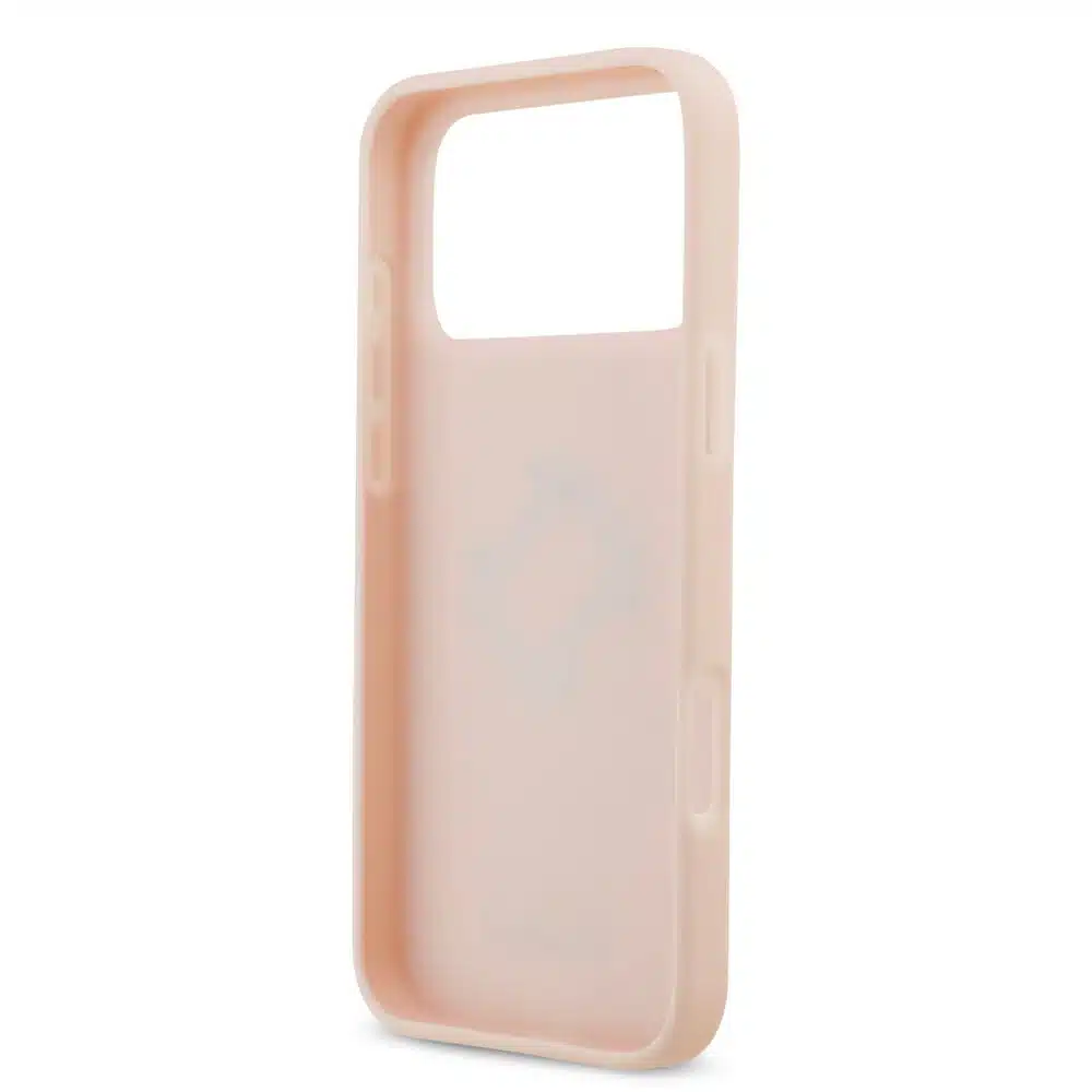 Guess iPhone 17 Pro Max Backcover hoesje - Grained - Big 4G Logo - Roze-6
