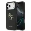 Guess iPhone 17 Pro Max Backcover hoesje - Grained - Big 4G Logo - Zwart-1