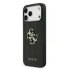 Guess iPhone 17 Pro Max Backcover hoesje - Grained - Big 4G Logo - Zwart-2
