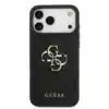 Guess iPhone 17 Pro Max Backcover hoesje - Grained - Big 4G Logo - Zwart-3