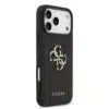 Guess iPhone 17 Pro Max Backcover hoesje - Grained - Big 4G Logo - Zwart-4