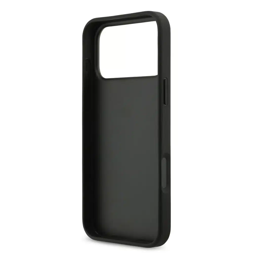 Guess iPhone 17 Pro Max Backcover hoesje - Grained - Big 4G Logo - Zwart-6