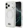 Lacoste iPhone 17 Pro Backcover hoesje - MagSafe - Frosted Finish - Wit-1