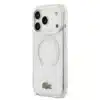Lacoste iPhone 17 Pro Backcover hoesje - MagSafe - Frosted Finish - Wit-2