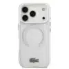 Lacoste iPhone 17 Pro Backcover hoesje - MagSafe - Frosted Finish - Wit-3