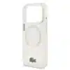 Lacoste iPhone 17 Pro Backcover hoesje - MagSafe - Frosted Finish - Wit-5