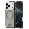 Lacoste iPhone 17 Pro Backcover hoesje - MagSafe - Transparent Case With Frosted Finish - Grijs-1