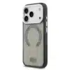Lacoste iPhone 17 Pro Backcover hoesje - MagSafe - Transparent Case With Frosted Finish - Grijs-2