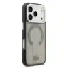 Lacoste iPhone 17 Pro Backcover hoesje - MagSafe - Transparent Case With Frosted Finish - Grijs-4