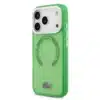 Lacoste iPhone 17 Pro Backcover hoesje - MagSafe - Transparent Case With Frosted Finish - Groen-2