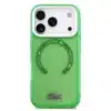 Lacoste iPhone 17 Pro Backcover hoesje - MagSafe - Transparent Case With Frosted Finish - Groen-3