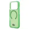 Lacoste iPhone 17 Pro Backcover hoesje - MagSafe - Transparent Case With Frosted Finish - Groen-5