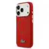 Lacoste iPhone 17 Pro Max Backcover hoesje - MagSafe - Metal Logo - Rood-2