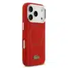 Lacoste iPhone 17 Pro Max Backcover hoesje - MagSafe - Metal Logo - Rood-4