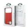 Lacoste iPhone 17 Pro Max Backcover hoesje - MagSafe - Metal Logo - Rood-8