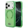Lacoste iPhone 17 ProMax Backcover hoesje - MagSafe - Transparent Case With Frosted Finish - Groen-1