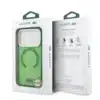 Lacoste iPhone 17 ProMax Backcover hoesje - MagSafe - Transparent Case With Frosted Finish - Groen-8