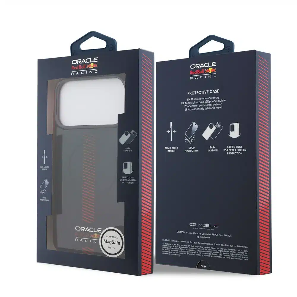 Red Bull Racing iPhone 17 Pro Max Backcover hoesje - Magsafe - Double Layer - Powerbar - Donker Blauw 8