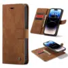 Samsung S25 FE-Casemania 2in1 Magnetic-Magsafe BookCase-Bruin-1-Cityhoesje.nl
