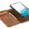Samsung S25 FE-Casemania 2in1 Magnetic-Magsafe BookCase-Bruin-4-Cityhoesje.nl